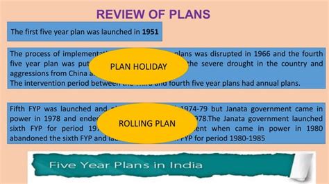 Five Year Plan And Niti Aayog Ppt