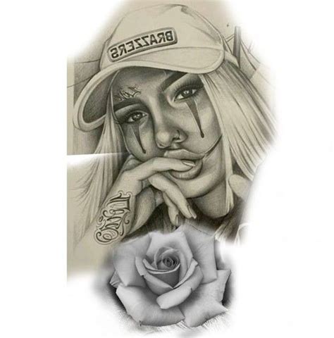 Pin By Jhonatha Flores On Tatuagem Girl Face Tattoo Tattoo Drawings Chicano Art