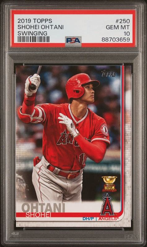 Shohei Ohtani 2019 Topps 250 Base Swinging Price Guide Sports Card