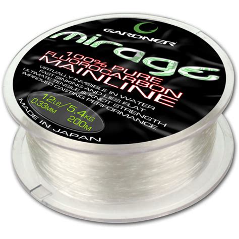 Gardner Mirage Fluorocarbon Mainline Flourocarbon Main Line Carp Fishing