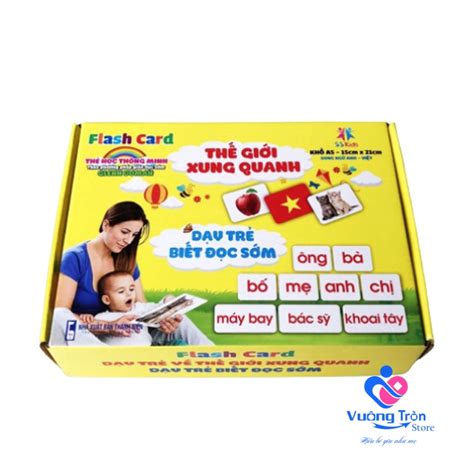 Bộ Thẻ Học Thông Minh Flash card 14 Chủ Đề loại A5 song ngữ tiếng anh