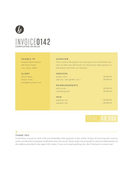 Invoice Design Examples To Inspire You Artofit