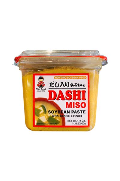 日本miso Brand味增汤酱料500gmiso Brand Dashi Miso Soybean Paste 500g Orange Go