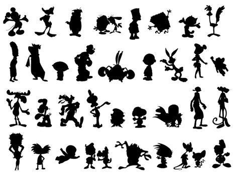 cartoon silhouettes  fablefolkblogspotcomca flickr