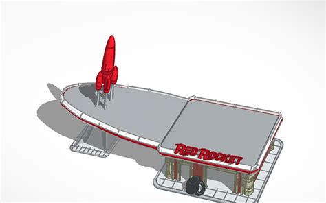 3D design Fallout 4 Red Rocket Gas Station - Tinkercad