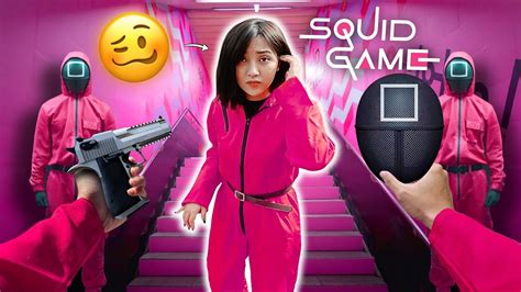 I Tried To Meet Squid Game Pink Soldier Girlfriend Epic Parkour Action