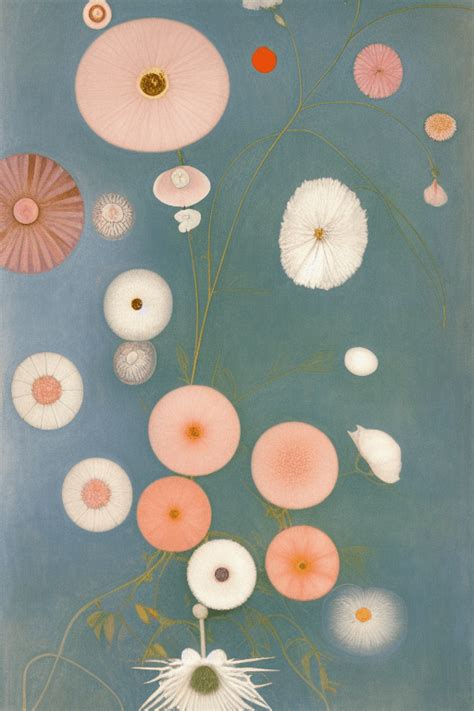 Hilma Af Klint Realism Flowers Graphic · Creative Fabrica