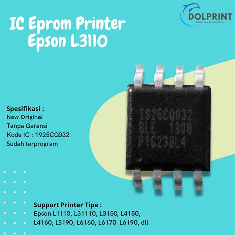 Jual Ic Eprom Epson L Cq Ic Eeprom Epson L Ic Counter