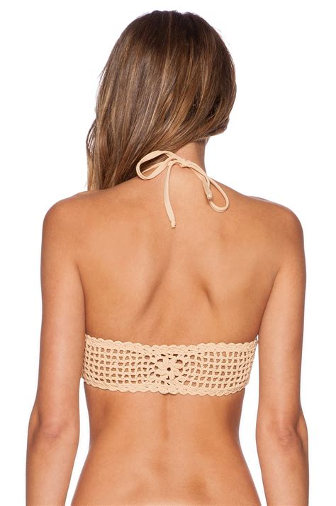 Frankies Bikinis Koa Bikini Top In Nude REVOLVE