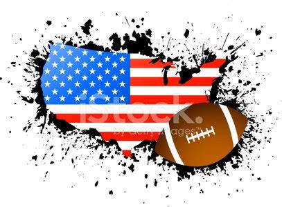 Football And Map Of Usa Stock Vector | Royalty-Free | FreeImages