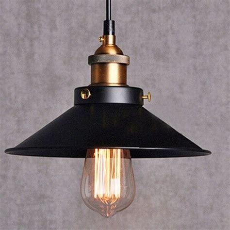 Pendente Retrô Industrial Preto Loft Luminária Vintage Lustre Design