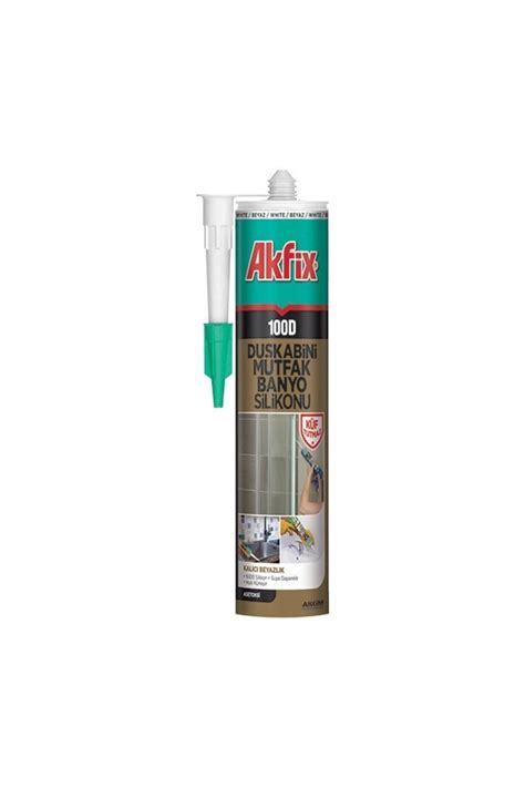 Akfix 100d Duş Kabini Silikonu Beyaz 280 Ml Fiyatı Yorumları Trendyol