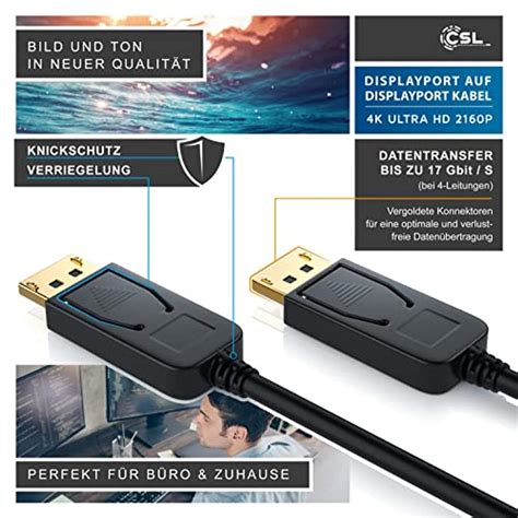 Csl Computer Csl M Ultra Hd Im Displayport Kabel Meter Vergleich