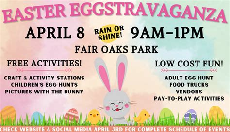 Fair Oaks Easter Eggstravaganza - Events for Kids near me | 4kids.com