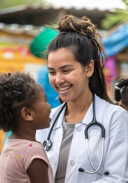 Retrato De Una Mujer Que Trabaja En El Sistema De Salud Como Pediatra