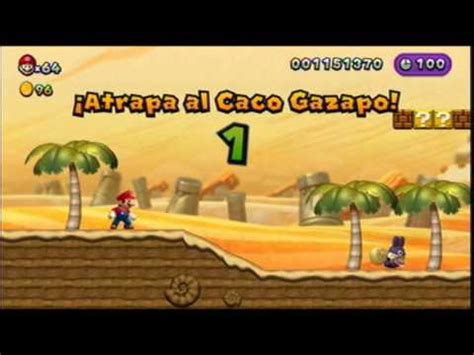 New Super Mario Bros U Caco Gazapo En Las Dunas Pasteleras Youtube