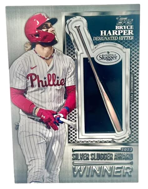 2024 TOPPS SERIES 2 Bryce Harper 2023 Patch Argent Slugger Relique