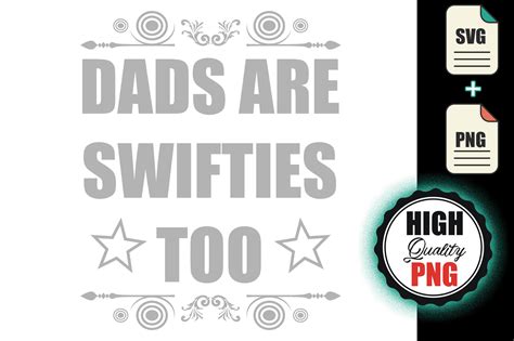 Dads Are Swifties Too - T-shirt Design Graphic by blue-hat-graphics