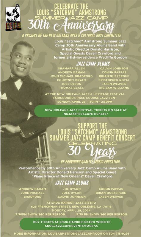 Th Anniversary Of The Louis Satchmo Armstrong Jazz Camp