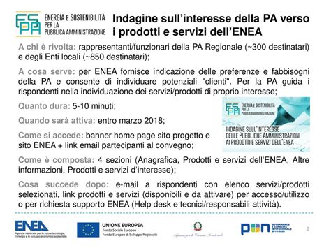 Indagine Sullinteresse Della PA Verso I Prodotti E Servizi DellENEA