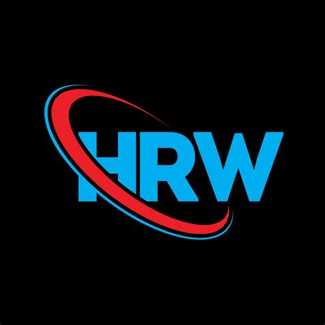 logotipo de hrw letra hw diseño del logotipo de la letra hrw