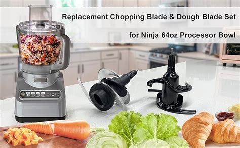 CUTIECLUB Replacement Chopping Blade And Dough Blade Set For Ninja Auto