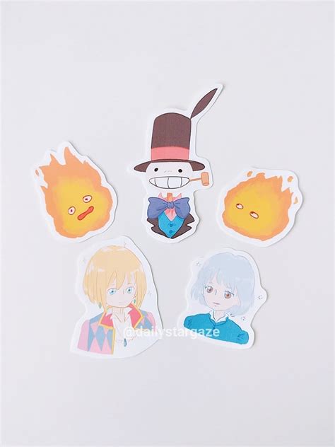 Howl S Moving Castle Sticker Pack Etsy