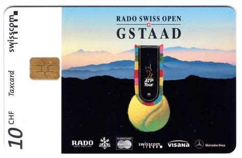 10 CHF RADO SWISS OPEN GSTAAD Rare Chip Firmen Taxcard Kaufen Auf