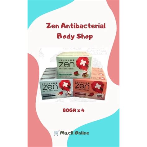 Jual Per Banded Isi 4 Zen Antibacterial Body Soap 70 Gr X 4 Super Hemat