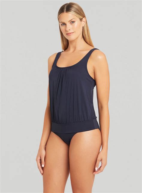 Sea Level Eco Essentials Blouson Multifit Swim Tankini Night Sky Debras