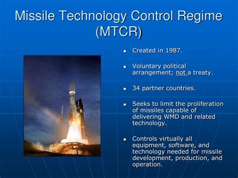 PPT - Missile Technology Control Regime (MTCR) PowerPoint Presentation ...