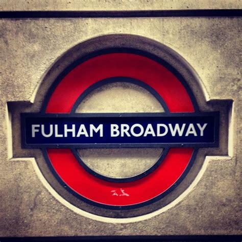 Fulham Broadway London Underground Station in London, Greater London London Tube, Old London ...