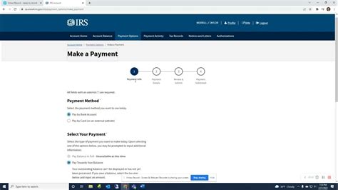 How To Pay Irs Online With Irs Account Youtube