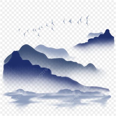 Chinese Feng Shui Hd Transparent Chinese Feng Shui Ink Landscape