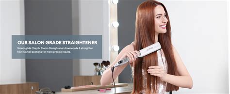 Ckeyin Steam Hair Straighteners Inch Professional Ceramic Wide