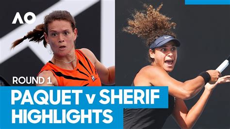 Chloe Paquet Vs Mayar Sherif Match Highlights R Australian Open