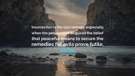 Marcelo H. del Pilar Quote: “Insurrection is the last remedy ...