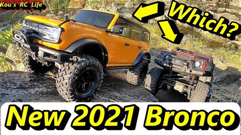 Trx4 Traxxas 2021 Ford Bronco And Defender Steep Slope Test And Comparison Of Two Bodies Youtube