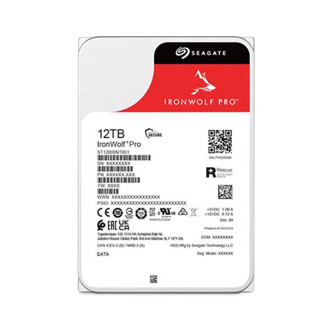 Seagate IronWolf Pro Enterprise NAS HDD 12TB (SATA-6G, CMR-RV, 10PK) (ST-IW-12TB-SATA-6G-CMR-RV-10PK)