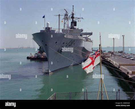 A Port Bow View Of The Amphibious Command Ship Uss Blue Ridge Lcc