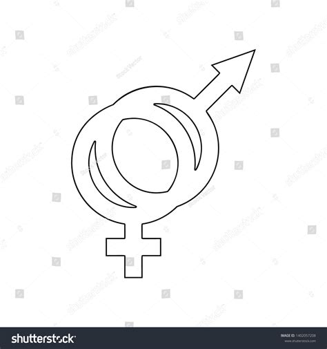 Male Female Sex Symbol Icon Element Vector De Stock Libre De Regalías 1402057208 Shutterstock