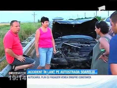 Accident N Lan Pe Autostrada Soarelui Youtube