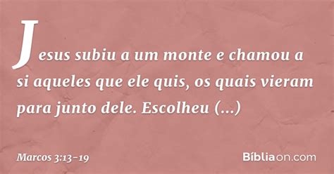 Marcos 3 13 19 - Marcos 3:13-19 - Bíblia