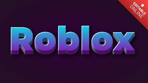 Roblox Magischer 3D Text Blau Violett Texteffekt Generator