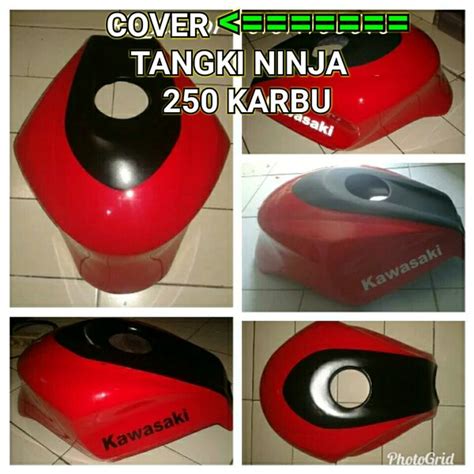 Jual Kondom Cover Tangki Kawasaki Ninja Karbu Bahan Fiber Bagus