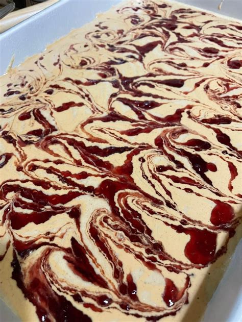 Peanut Butter And Jelly Swirl Snack Cake