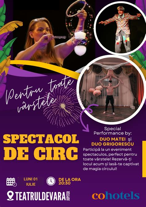 Bilete Jupiter Spectacol De Circ Pentru Toata Familia Iul Ora