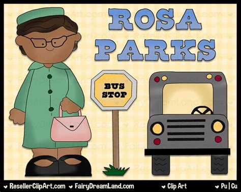 Rosa Parks Digital Clip Art Commercial Use Graphic Image Png