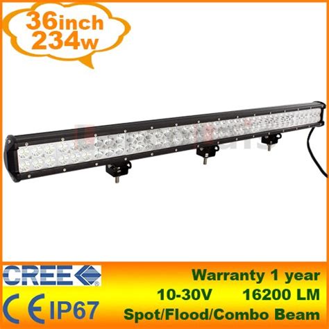 Inch W Cree Led Work Light Bar For Tractor Boat Off Road Wd