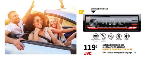 Offre Autoradio Numérique Kd x172db Jvc chez E Leclerc L Auto